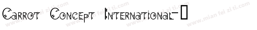 Carrot Concept International字体转换